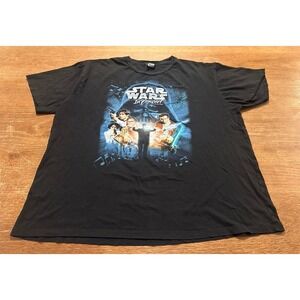 Star Wars In Concert Mens XXL 2009 Tour T-Shirt Vintage Star Wars Yoda